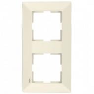 Рамка двухместная Viko Meridian вертикальная крем 90979032-WH
