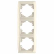 Рамка трехместная Viko Carmen вертикальная крем 90572003
