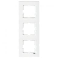 Рамка тримісна Viko Karre вертикальна білий 90960222