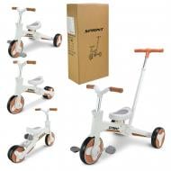 Велосипед трехколесный Shantou с родительской ручкой белый TR2611