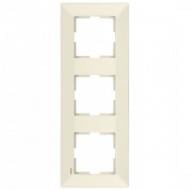 Рамка трехместная Viko Meridian вертикальная крем 90979033-WH