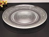 Блюдо сервировочное Fiora Lazio круглое 33x2 см прозрачное