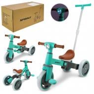 Велосипед трехколесный Shantou с родительской ручкой бирюзовый TR2606