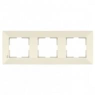 Рамка трехместная Viko Meridian горизонтальная крем 90979013-WH