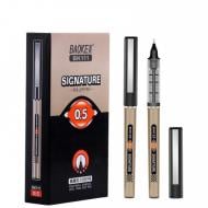 Ручка-ролер Baoke 0.5 мм чорний 12 шт. Signature (BK111-black)