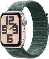 Смарт-годинник Apple Watch SE GPS 44mm starlight aluminium Case with Lake Green Sport Loop (MXEW3QH/A)