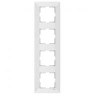 Рамка четырехместная Viko Meridian вертикальная белый 90979024-WH