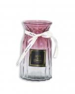 Ваза скляна CRYSTAL Crystal Nicole 18 см омбре красно-серая 18 см 83000117/2_YBCG-MT-117