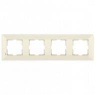 Рамка четырехместная Viko Meridian горизонтальная крем 90979014-WH