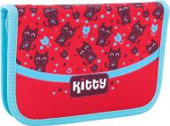 Пенал на молнии Kitty CF85928 Cool For School голубой с розовым