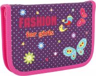 Пенал на молнии Fashion CF85929 Cool For School розовый с фиолетовым