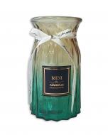 Ваза стеклянная CRYSTAL Crystall Nicole 18 см омбре желто-зеленая 18 см 83000117/3_YBCG-MT-117