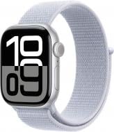 Смарт-годинник Apple Watch Series 10 GPS 42mm Silver Aluminium Case with Blue Cloud Sport Loop (MWWD3QH/A)