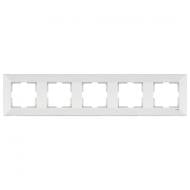 Рамка пятиместная Viko Meridian горизонтальная белый 90979005-WH