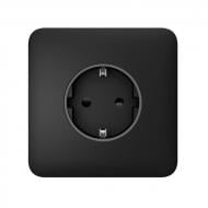 Панель фронтальная боковая Ajax SoloCover (basic) [type F] для встроенной розетки черный
