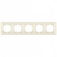 Рамка пятиместная Viko Meridian горизонтальная крем 90979015-WH