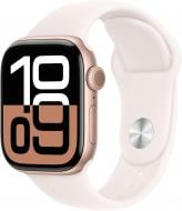 Смарт-годинник Apple Watch Series 10 GPS 42mm Rose Gold Aluminium Case with Light Blush Sport Band - S/M (MWWH3QH/A)