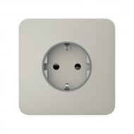 Панель фронтальная боковая Ajax SoloCover (basic) [type F] oyster для встроенной розетки бежевый