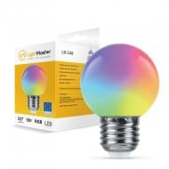 Лампа светодиодная LightMaster 1 Вт G45 матовая E27 220 В LB-548 G45 230V 1W E27 RGB мат