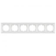 Рамка шестиместная Viko Meridian горизонтальная белый 90979006-WH