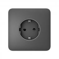 Панель фронтальная боковая Ajax SoloCover (basic) [type F] graphite для встроенной розетки серый