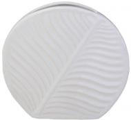 Ваза керамическая Eterna Флора Пальмовый лист 2907-17 19 см белая