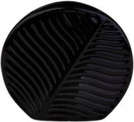 Ваза керамическая Eterna Флора Пальмовый лист 2907-17 19 см черная
