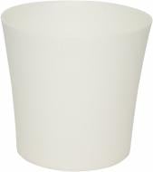 Горшок пластиковый Lamela Фиалка круглый 1,8 л белый/перламутровый (386)