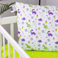 Подушка №3819 Kids Time 18-0001 Hello Dino бавовняна м’яка MirSon 40x60 см мульті