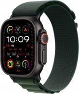 Смарт-часы Apple Watch Ultra 2 GPS + Cellular 49 mm black titanium Case with Dark Green Alpine Loop - Small (MX4Q3UL/A)