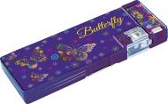 Пенал школьный с точилкой Butterfly CF85961 Cool For School фиолетовый