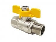 Кран шаровой ASCO Nickel PRO 1/2" ЗВ PN20 желтая бабочка ASCO 1/26