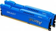 Оперативная память Kingston DDR3 SDRAM 16 GB (2x8GB) 1866 MHz (KF318C10BK2/16) FURY Beast Blue