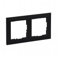 Рамка двухместная Legrand Suno универсальная черный 721522