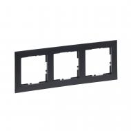 Рамка трехместная Legrand Suno универсальная графит 721553