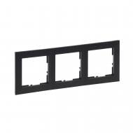 Рамка трехместная Legrand Suno универсальная черный паттерн 721573