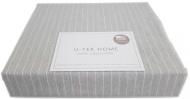 Простынь натяжная CGW180190 Cotton Stripe Grey-White 180x190 см серый в полоску Ю-ТЕК