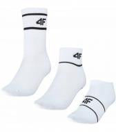 Носки 4F SOCKS CAS U449 (3pack) 4FWMM00USOCU449-10S р.35-38 белый 3 шт.