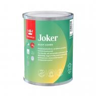 Краска акрилатная TIKKURILA Joker база А шелковистый мат белый 0,9 л 1,2 кг