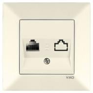 Розетка комп’ютерна Viko Meridian бежевий 90970232-WH