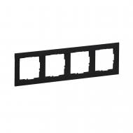 Рамка четырехместная Legrand Suno универсальная черный 721524