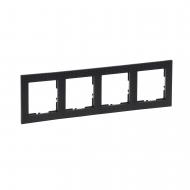 Рамка четырехместная Legrand Suno универсальная черный паттерн 721574