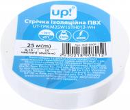 Изолента UP! (Underprice) ПВХ 0,13x15мм 25м белая ПВХ