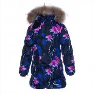 Куртка для девочки HUPPA ROSA 1 р.140 темно-синий с принтом 17910130-91886-140