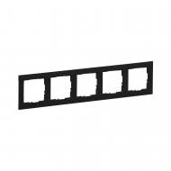 Рамка пятиместная Legrand Suno универсальная черный 721525 Рамка пятиместная Legrand Suno универсальная черный 721525