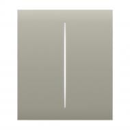 Кнопка центральная Ajax CenterButton (2-gang) vertical для двухклавишного выключателя LightSwitch Jeweler оливковый