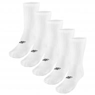 Шкарпетки 4F SOCKS CAS M481 (5pack) 4FWMM00USOCM481-10S р.43-46 білий 5 шт.