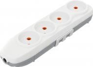 Колодка Nilson без заземления 4 гн. без выключателя белый 44130000