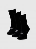 Шкарпетки 4F SOCKS CAS M478 (3pack) 4FWMM00USOCM478-20S р.43-46 чорний 3 шт.