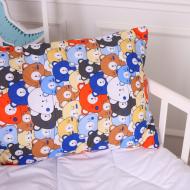 Подушка Kids Time 20-0032 Colored bears хлопковая мягкая MirSon 50x70 см мульти
